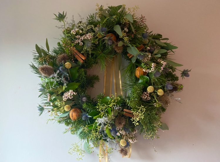 wreath-making workshop at mount congreve